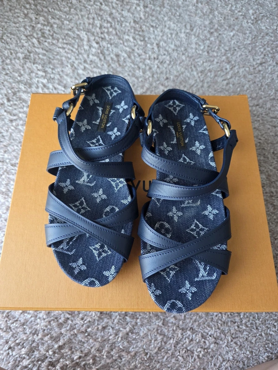 Louis Vuitton Blue Sandals for Women for sale - eBay