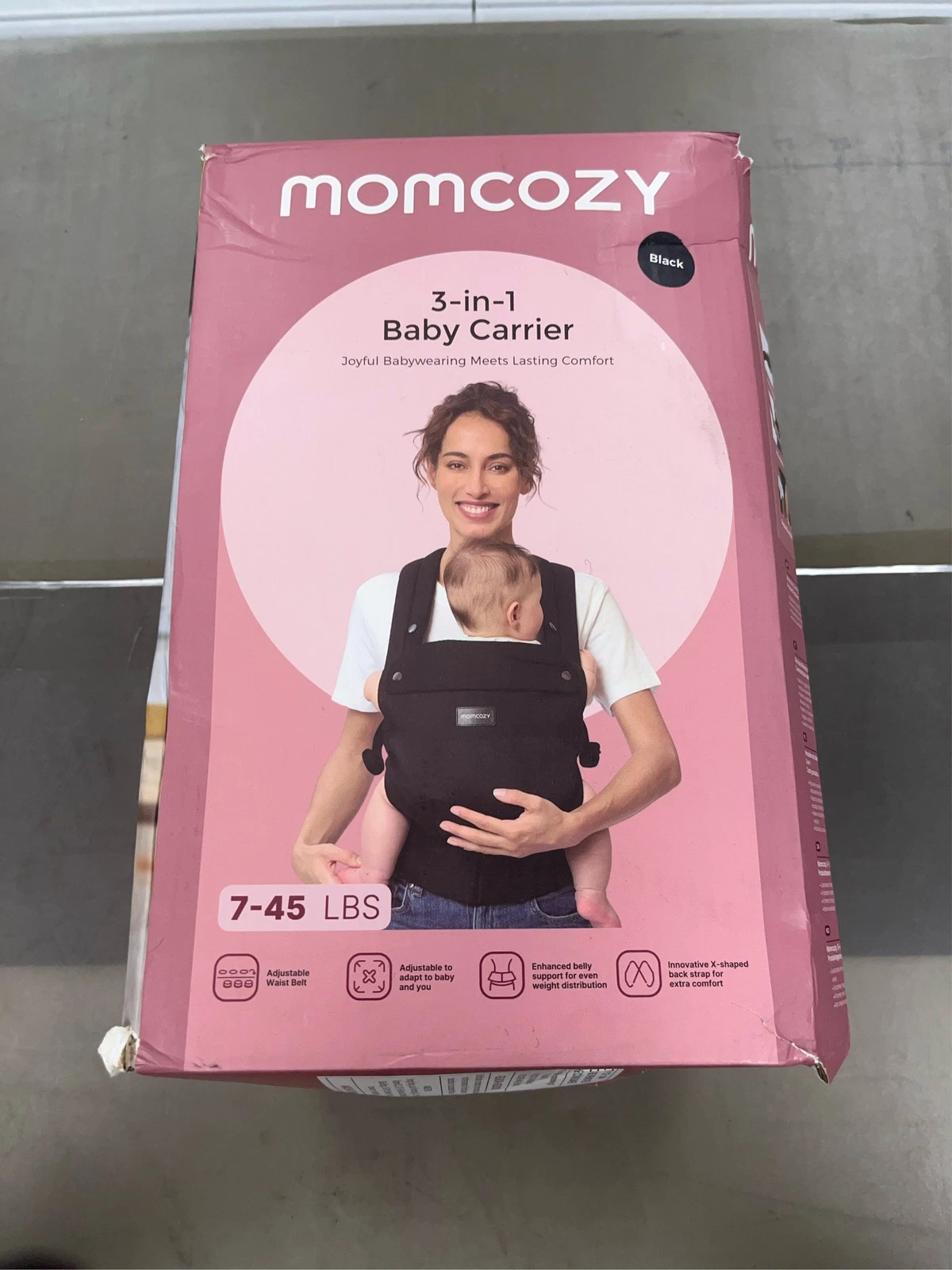 Momcozy Breathable Mesh Baby Carrier, Ergonomic and Lightweight Infant Carrier 1