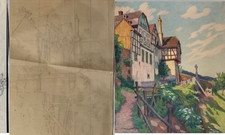 2 Bilder  "Reifferscheid alte Jugendherberge ", P. Holzenthal ca.1920, Bonn