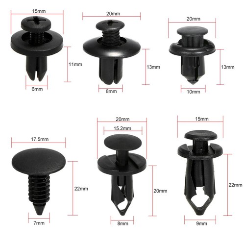 190 PIEZAS Clips de Sujetador Automotriz Sujetador Coche Panel Decorativo Clip Parachoques Remache - Imagen 9 de 18