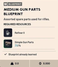 ✅ ARC RAIDERS ✅ MEDIUM GUN PARTS BLUEPRINT