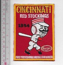 Beer Baseball Cincinnati Red Stockings & Burger Beer 1954 AL Promo Pat NO TARIFF