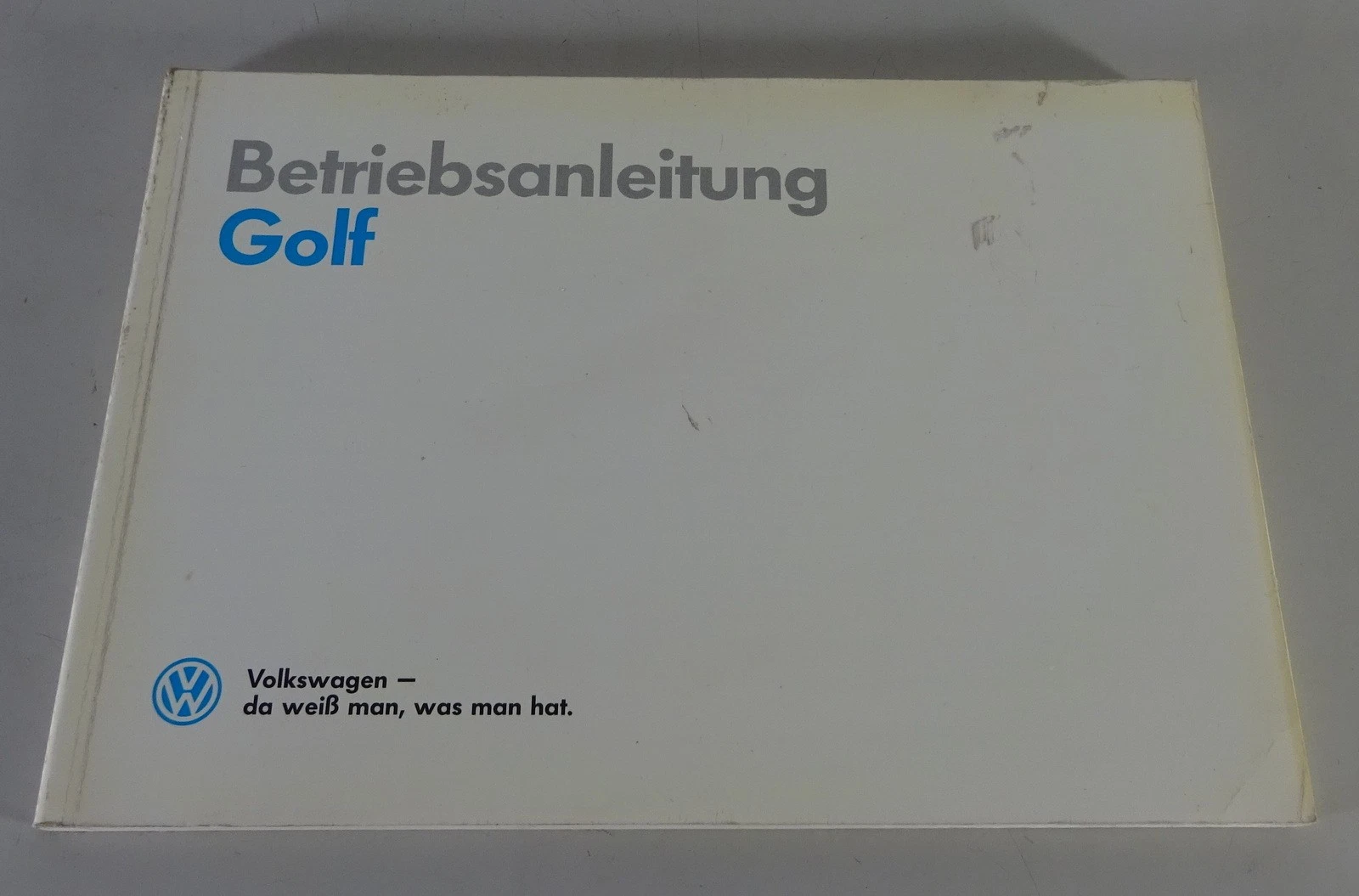 Operating Manual VW Golf 2/II With GTI + GTD Version 1990
