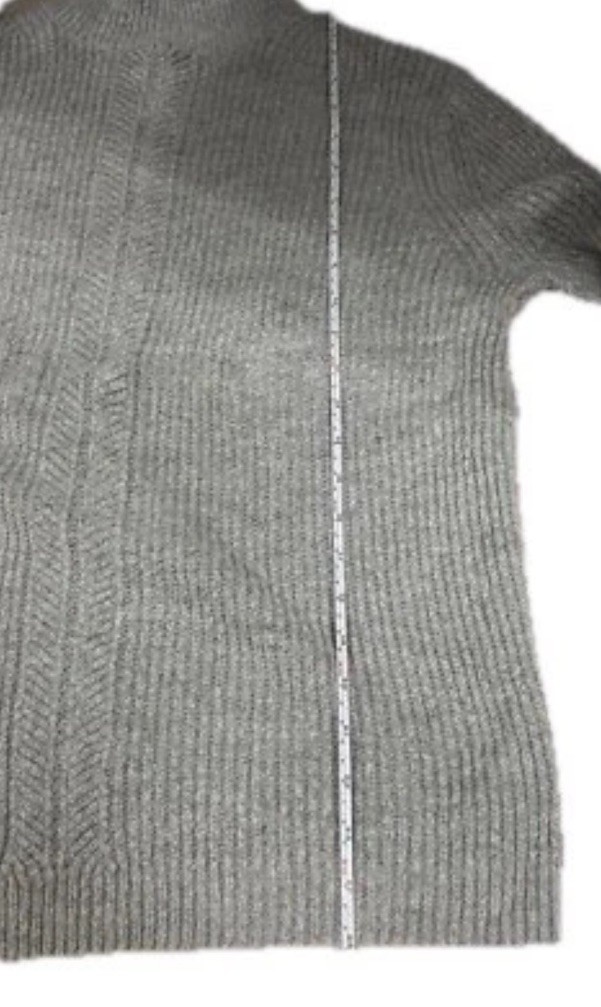Jack + Avery Womens Gray Mockneck Sweater size large EUC