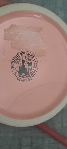 Disneyland Paris Exklusiv Minnie Mouse Rosa Keramik Fass Becher & Löffel - Bild 6 von 6