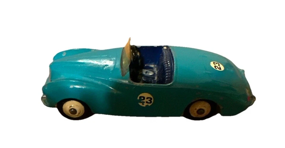 VINTAGE DINKY TOYS # 107 SUNBEAM ALPINE SPORTS CAR (COMPETITION) BLUE. — 第 2/4 张图片