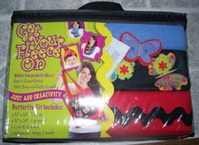 Simplicity GET YOUR FLEECE ON - Butterfly Kit - Make a hat, scarf, tote... NIP 