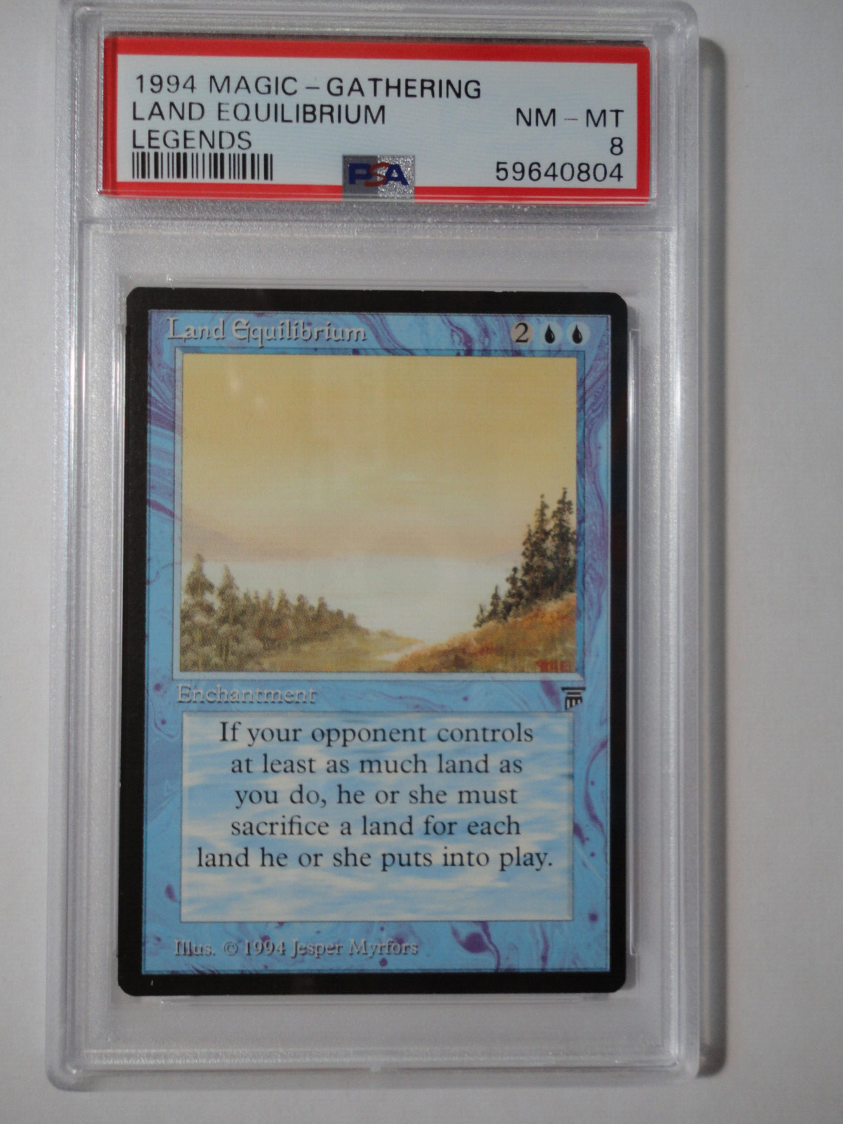 Land Equilibrium Legends English Graded PSA 8 NM-MT(Mint) MTG Magic Gathering