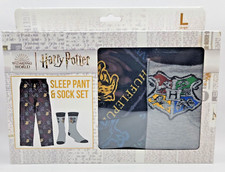 Harry Potter HufflePuff Sleep Set Pants Socks Wizard Pajama Clothes