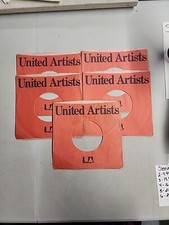 45 RPM 7" RECORD SLEEVES CO. SLEEVE 5 PACK SEE PHOTOS - United Artist SLV180