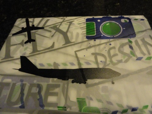 13 pc PEVA SHOWER CURTAIN Passport~Airplane~SHIP~Travel~Green Navy Gray HOOKS - Picture 5 of 6