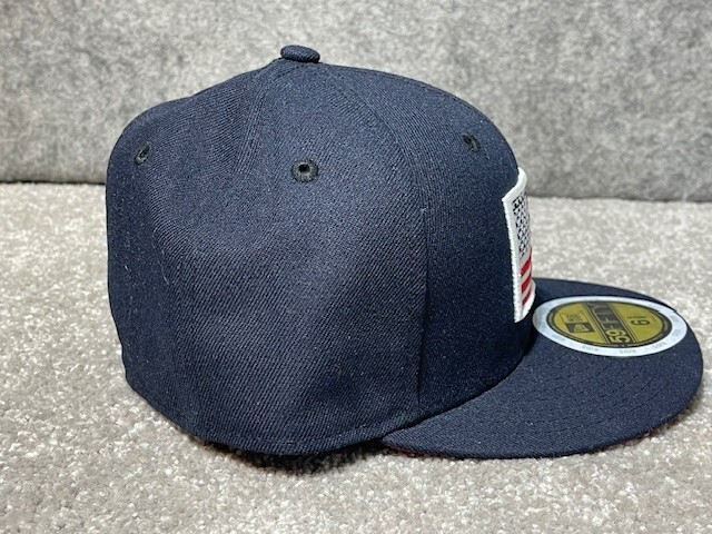 New Era USA Flag 59Fifty Fitted Hat Dark Blue Kids 6 5/8 | eBay