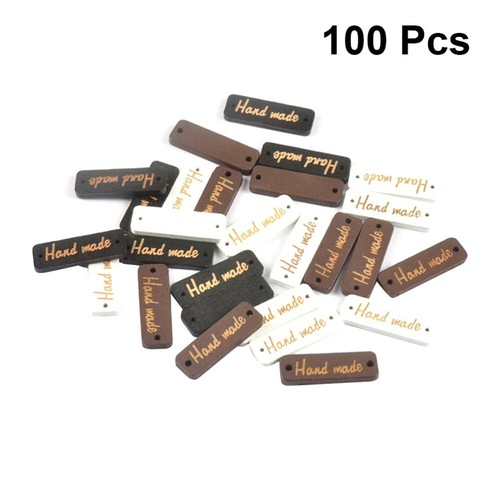 100 Pcs Hölzerne Typenschild Kind 2 Löcher Holzknöpfe Zum Basteln