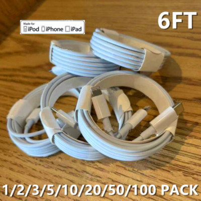 Wholesale Lot For iPhone 14 13 12 11 Pro XR 8 Fast Charger PD USB C Type C Cable