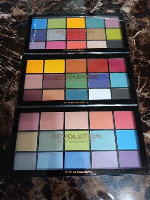 3X Makeup Revolution Reloaded Shadow Palette of 15 Eyeshadows (SKU 154)