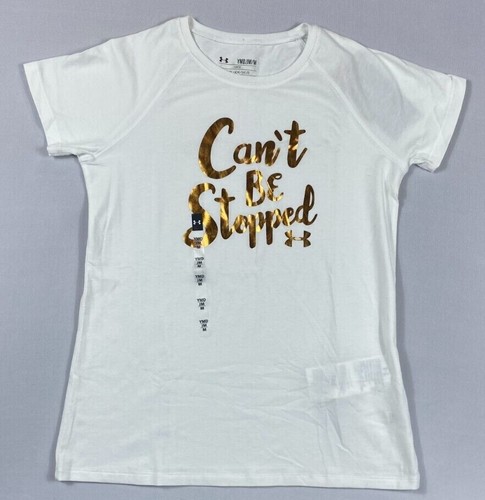 Girl's Under Armour Heat Gear Loose Fit Tri-Blend T-Shirt - Picture 2 of 7