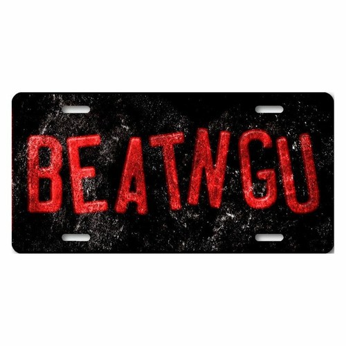 Jeepers Creepers Creeper Truck BEATNGU RED Replica Prop License Plate