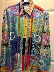 camisas de seda versace