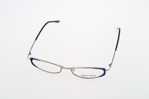 Robert Rudger 2800 660 LN, Vintage 90s blue & silver cat eye eyeglasses frames - Picture 8 of 10