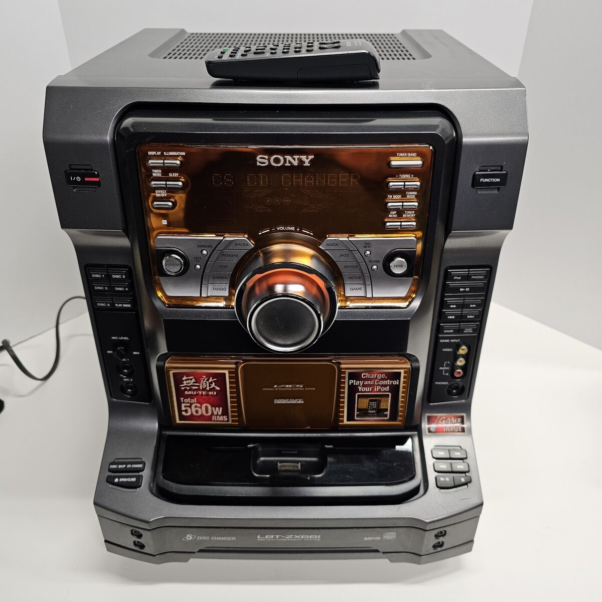Sony Stereo LBT ZX99I Muteki 560W HI FI System Main Console Sony Stereo LBT ZX99I Muteki 560W HI FI System Main Console