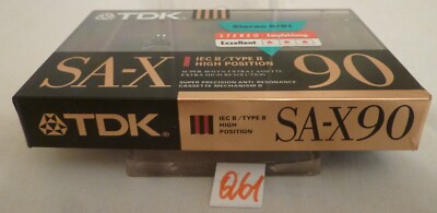 TDK SA-X 90SE, TYPE II HIGH POSITION; AUDIOKASSETTE; CASSETTE NEW; ungenutzt Q61
