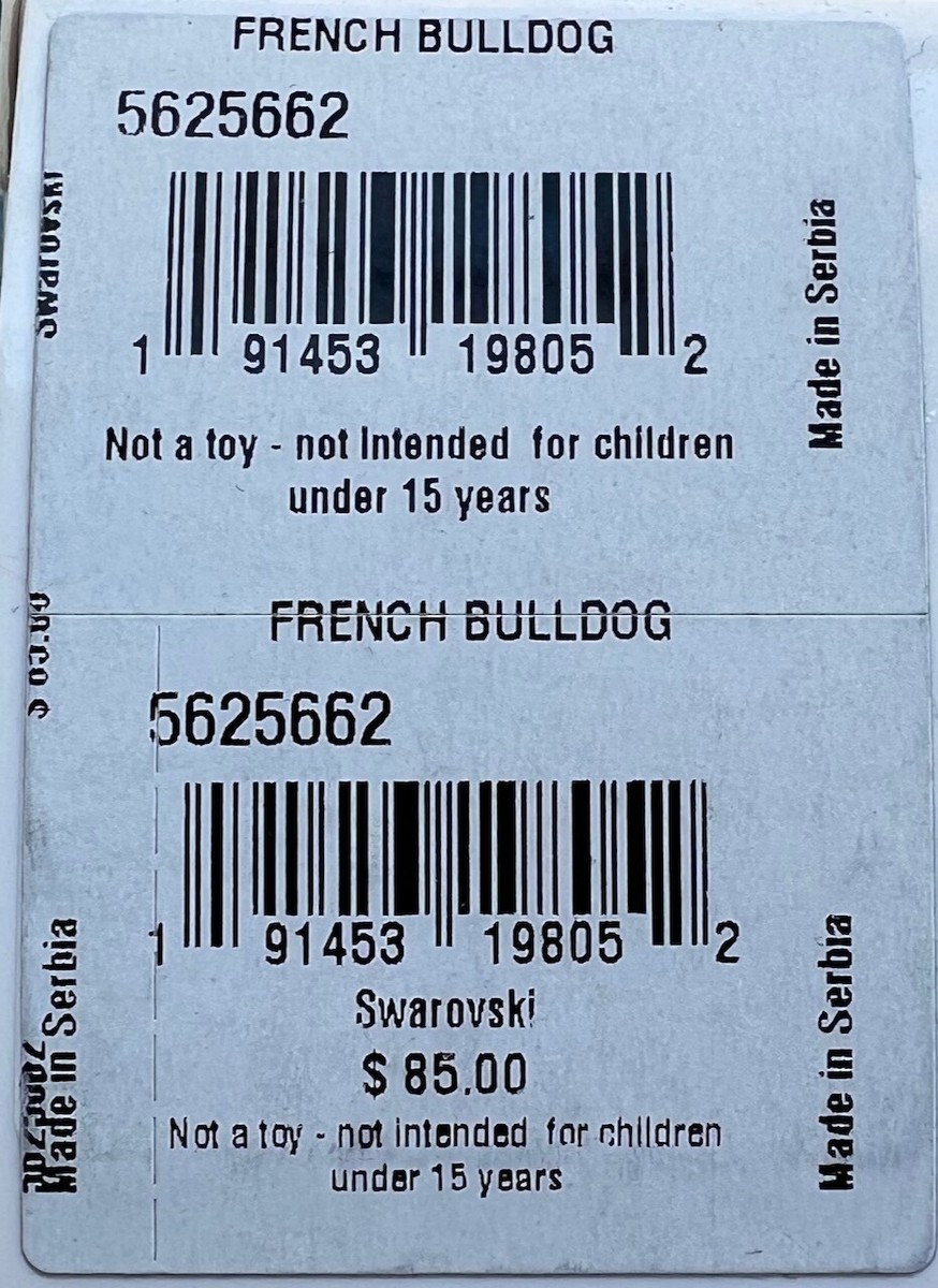 【美品】 SWAROVSKI スワロフスキー HolidayCheersビーグル Holiday Cheers French Bulldog | Swarovski