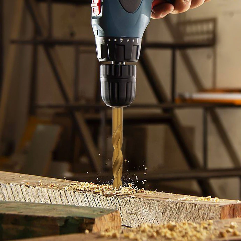 115PCS Drill Bit Set Electric Drill Mount Spiral High Speed Drill Bit Set w/ Box - Image 2 of 4