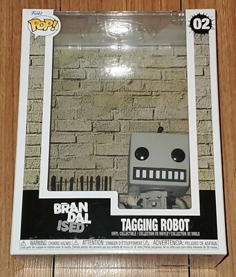 Funko Pop #02 Tagging Robot Brandalised Banksy | eBay