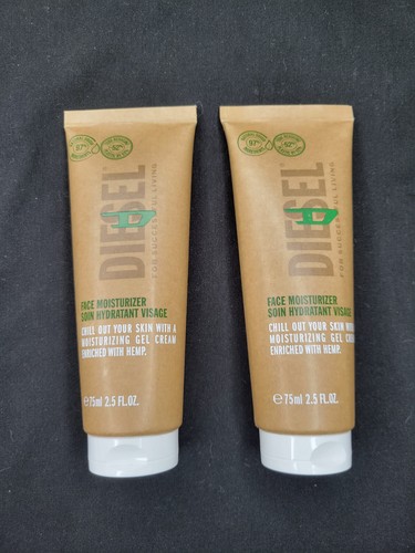 Diesel D Face Moisturizer 2.5 oz / 75 mL For Him Her Unisex ** Lot of 2 **