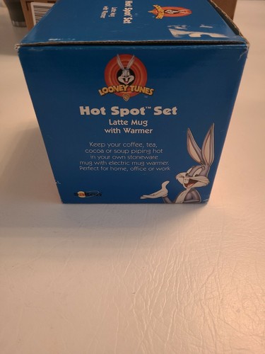 RAR. Looney Tunes Hot Spot Latte Becher Set mit Wärmer Neu. Alle Figuren - Bild 2 von 10