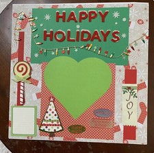 Happy Holidays-12 x 12 premade scrapbook page