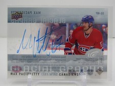 MAX PACIORETTY 2014-15 UD ICE GLACIAL GRAPHS AUTOGRAPH AUTO! CANADIENS!!