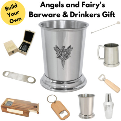 Engel und Feen Barzubehör & personalisierte Trinkgeschenke