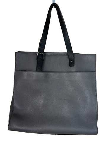Furla Designer Leather Tote Bag RRP $1009 Grey + Black Laptop Corporate Uni