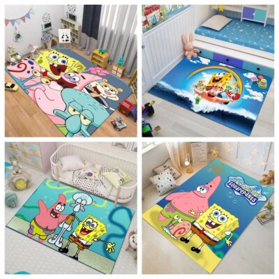 3D SpongeBob Teppich Kinderteppich Bodenmatte Schlafzimmer Badezimmer Fußmatte