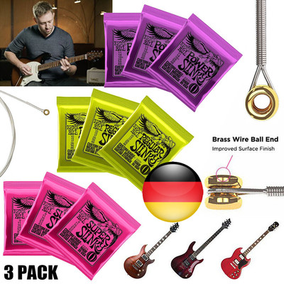 3x ERNIE BALL 2223 PREMIUM SAITEN E-GITARRE SUPER-SLINKY 9-42 ELECTRIC STRING