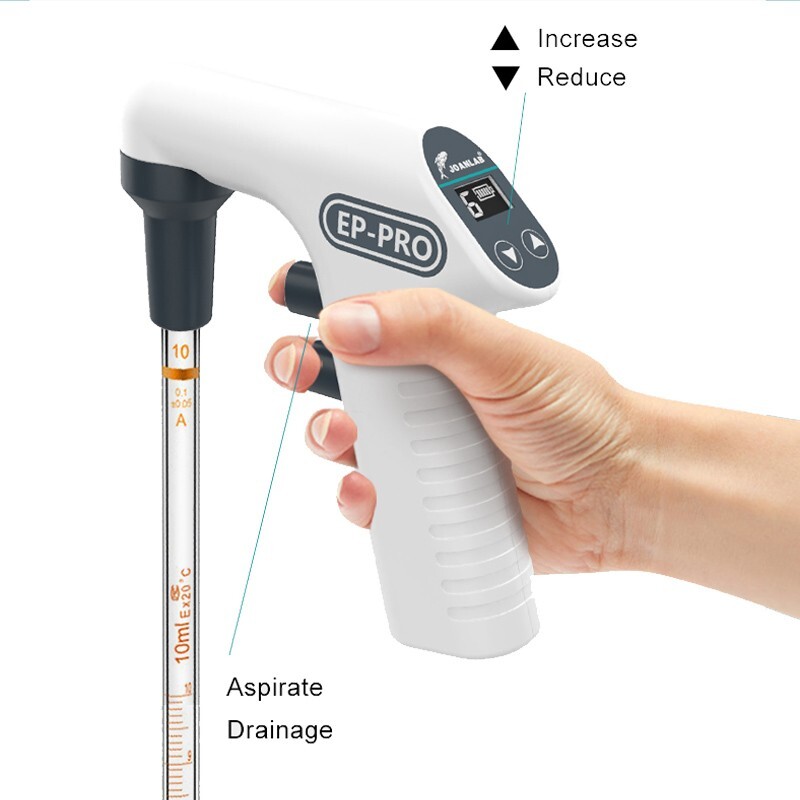 Electric Pipette Controller, 0.1-100ml Lab Digital Automatic Pipettor Motorized Pipette Filler