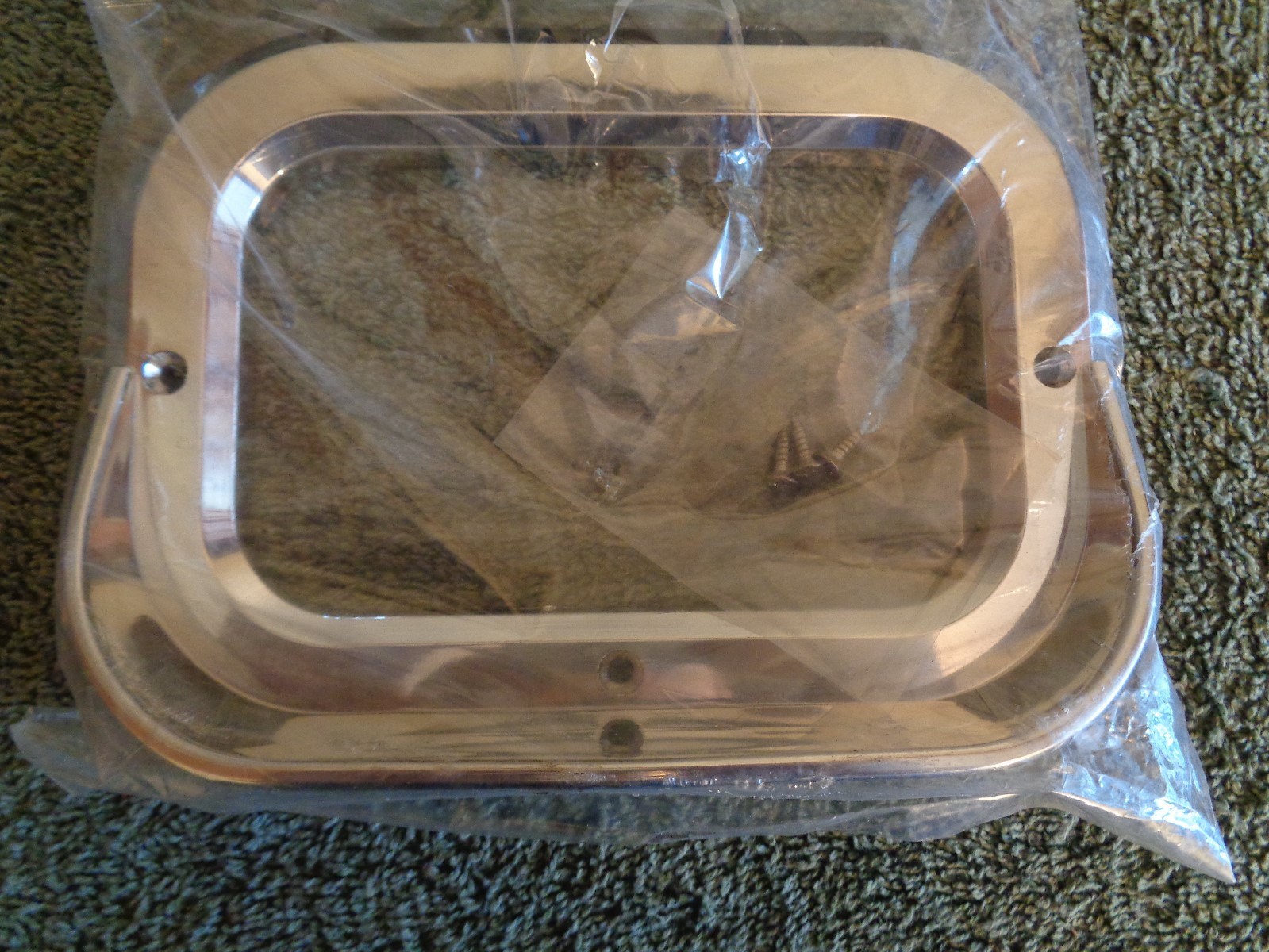 NOS 1998 GG Grand General 80786 Rectangle Visor Cover Chrome (plastic) H4