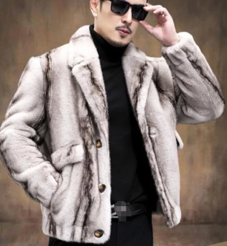 Suit jacket with fur sale