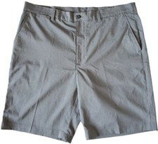 PGA Tour Men's Size 40 Golf Gray Flat Front Shorts Spring Summer With Pockets
