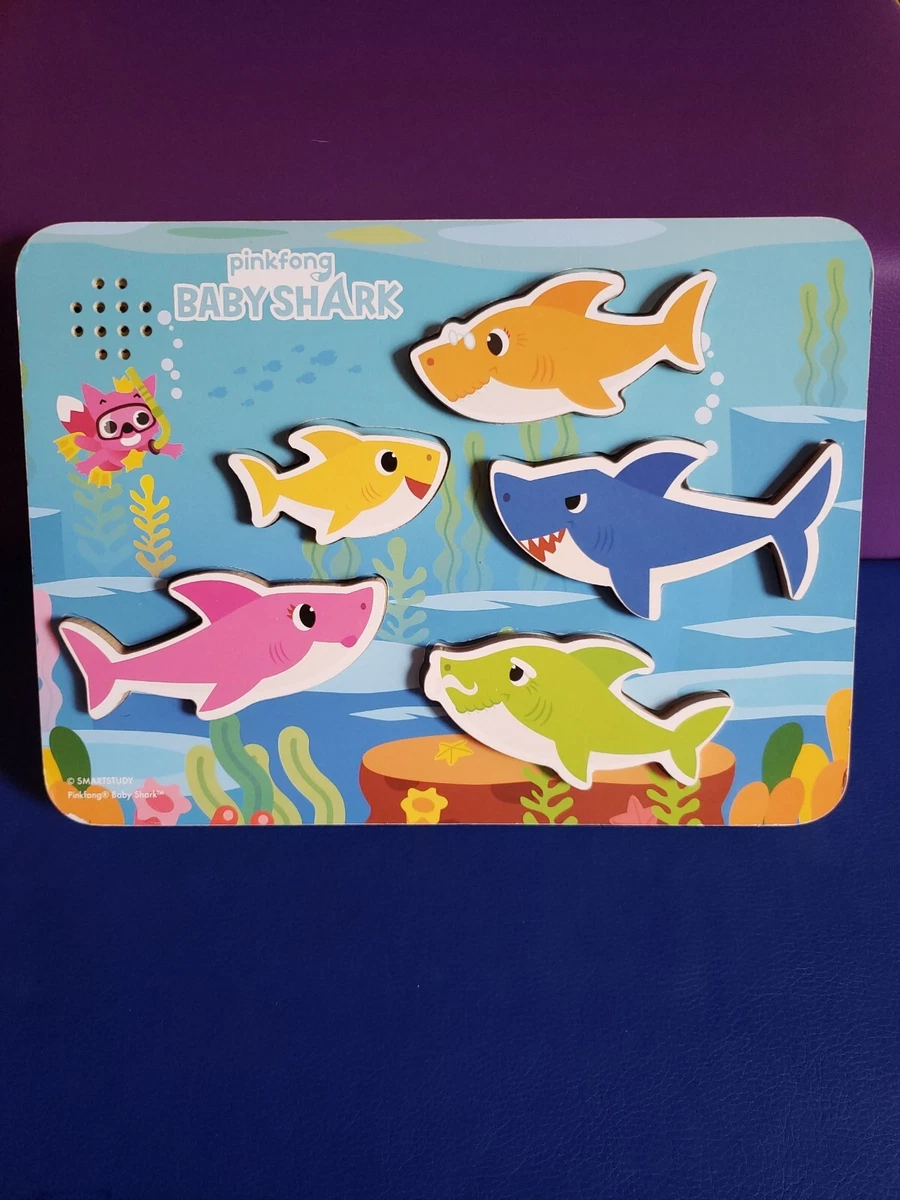 Pinkfong baby shark chunky wooden sale sound puzzle