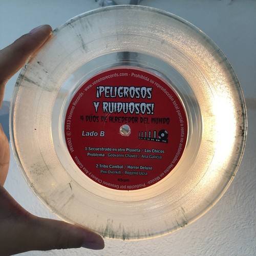 PELIGROSOS Y RUIDOSOS, FEAT, THE SUCK'S / HORROR DELUXE MEXICAN 7¨SINGLE, GARAGE - Picture 3 of 4