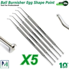 Dental Ball Burnisher 27/29 Ovoid Amalgam Composite Filling Instruments Lab 5Pcs