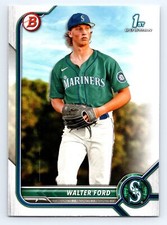 2022 Bowman Draft #BD-187 Walter Ford Seattle Mariners Top Prospect 1st Bowman