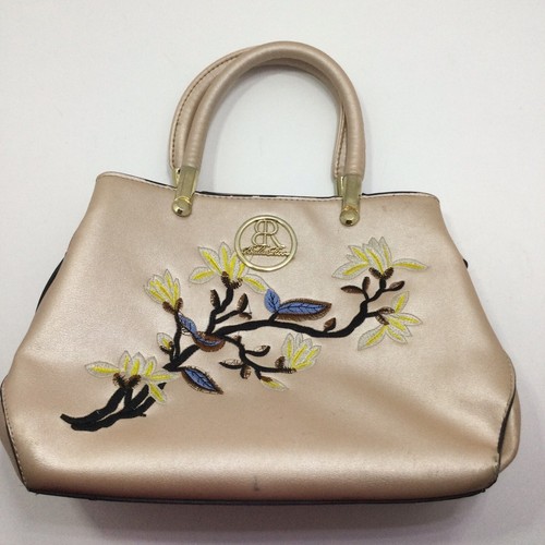 Bella Rose Handbag/ Crossbody Embroidered Floral Design (Missing Cross Strap) - Picture 2 of 16