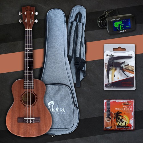 Left Handed Ukulele SK601 with Accessories (Canadian Brand) - Picture 6 of 7