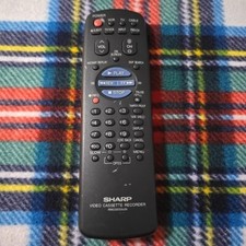 Sharp RRMCG0055AJSA Factory Original VCR Remote VC-H942U, No Battery Cover