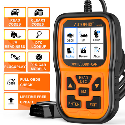 Autophix OM126P OBD2 Car Scanner EOBD-Leser Diagnosegerät Fehler Auslesegerät