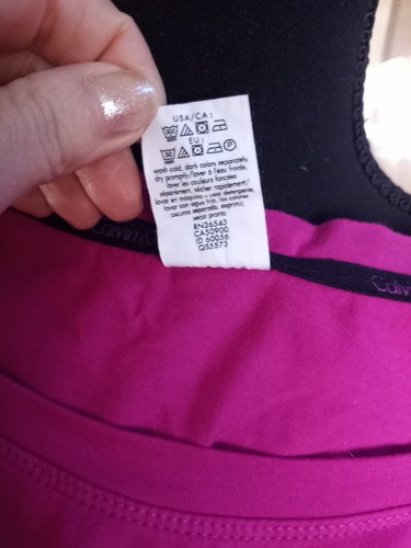 Calvin Klein Sleepwear Women's Large Crewneck Pink Long Sleeve T Shirt - Picture 7 of 7