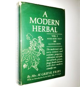 Details About A Modern Herbal Vol I A H Mrs M Grieve 1967 Hafner Hc Dj Herbs Grasses Fungi - 